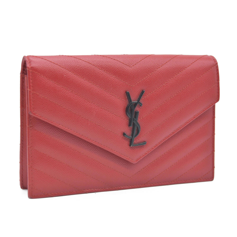 Saint Laurent Grain De Poudre Matelasse Chevron Monogram - Picture 5 of 15